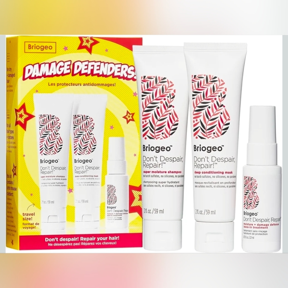 Briogeo Don't Despair, Repair! Damage Defenders Kit, 3pc, NWT